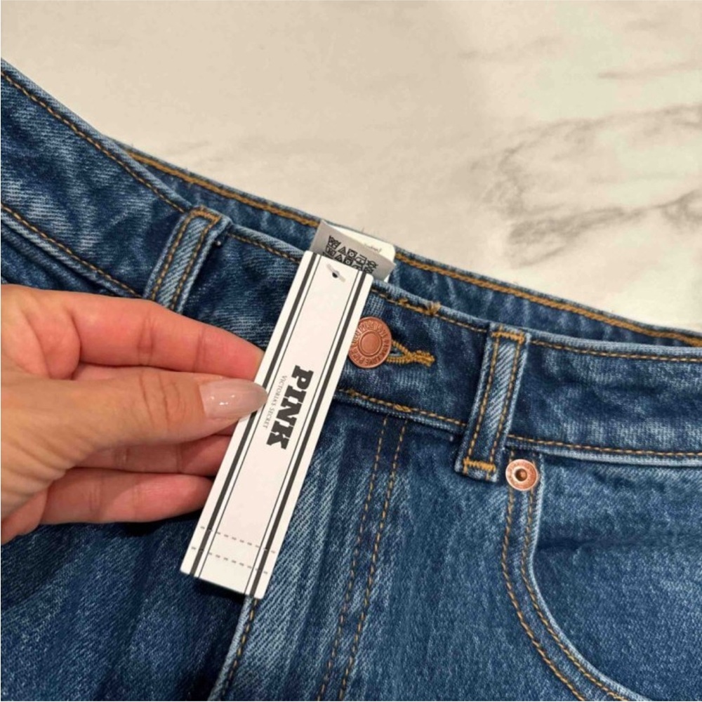 NWT PINK Victoria's Secret Dark Blue Flare Jeans size 2